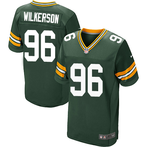 Nike Packers #96 Muhammad Wilkerson Green Team Color Men's Stitched NFL Elite Jersey - Click Image to Close